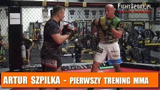 Artur Szpilka pierwszy trening MMA [upl. by Erme896]