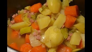 Potée dés de jambon légumes au cookeo [upl. by Kella]