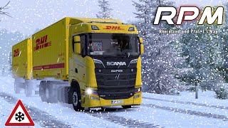 ETS2 149 I RPM  Rheinland amp Pfalz  Wechselbrücke Winter Mod 2583 EURO TRUCK SIMULATOR 2 [upl. by Artimas680]