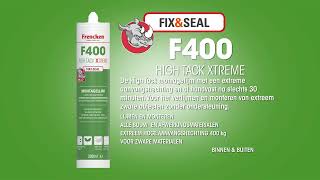 Frencken FIXampSEAL montagelijm F400 HIGH TACK XTREME [upl. by Htesil359]