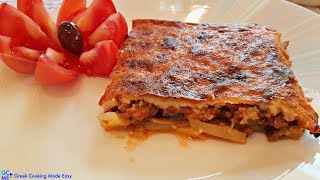 How to make Greek Moussaka Light And Easy  Ελαφρύς Μουσακάς [upl. by Hound374]