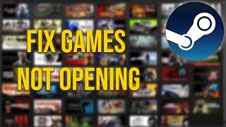 Fix STEAM Games not Opening or Crashing 2024 [upl. by Dadelos]