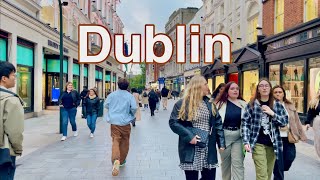 Dublin City walk 4k Ireland October 2024 Grafton street and William street Walking Tour UHD 60FPS [upl. by Anayra]