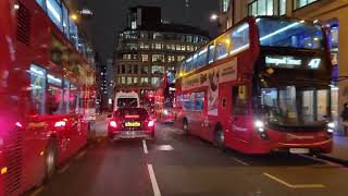 Discover Londons Iconic Urban Night Peace Londons Relaxing Night Drive  4K Vlog [upl. by Yvel705]