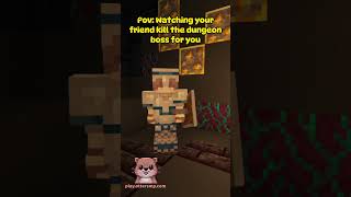 getting other people to kill the boss for you is the best minecraft [upl. by Goines]