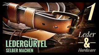 Ledergürtel selber machen  Teil 1  Leder und Hardware [upl. by Nidraj]