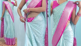 Latest silk saree design 2024  New Latest sarees [upl. by Aicre]