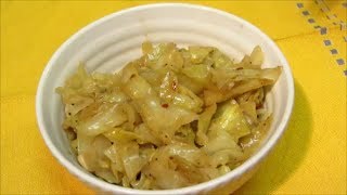 Fried Cabbage and Onions  Southern Fried Cabbage Recipe  Healthier Version [upl. by Itsyrc]