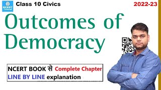 Outcomes of Democracy  Class 10 Civics Chapter 5 Full Chapter [upl. by Kristoforo]