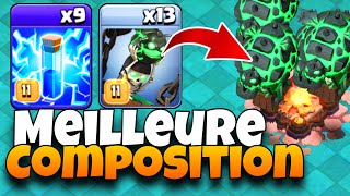 LA MEILLEURE COMPO MOLOSSE BALLON en HDV16 sur CLASH OF CLANS [upl. by Llednyl426]