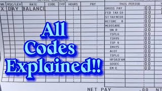 USPS How To Read Your Paycheck Paycodes etc [upl. by Atekehs931]