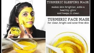 Turmeric face mask for bringing skin [upl. by Edveh]