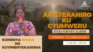 AMATERANIRO YO KU CYUMWERU ITERENIRO RYA KABIRI [upl. by Orelle456]