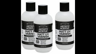 Winsor amp Newton  Matt UV Varnish  Product Review [upl. by Born456]