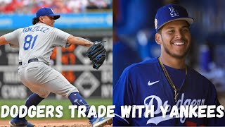 Dodgers trade analysis Victor González and Jorbit Vivas sent to Yankees for Trey Sweeney [upl. by Idnir]