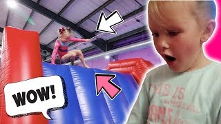 6 YEAR OLDS AMAZING GYMNASTICS INFLATABLE PARTY [upl. by Rossner233]