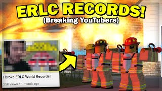 Breaking YouTubers ERLC RECORDS  Liberty County Roblox [upl. by Venus]