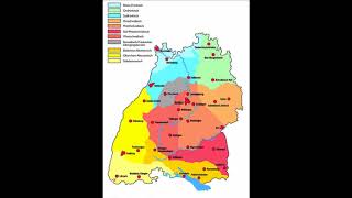 Überblick Deutsche Dialekte begleitet von einem MundartLied  Overview German dialects [upl. by Enidlareg]