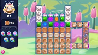 Candy Crush Saga LEVEL 917 NO BOOSTERS™ selective redesign [upl. by Aremmat]