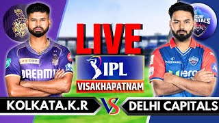 IPL 2024 Live KKR vs DC Live Match  IPL Live Score amp Commentary  Kolkata vs Delhi Live Innings 2 [upl. by Yrem401]