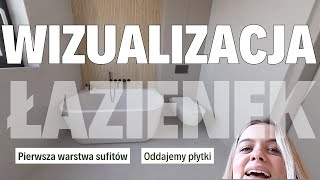 Wizualizacja łazienki  Pierwsza warstwa sufitów  Jak zaprojektować małą łazienkę [upl. by Ylrahc]