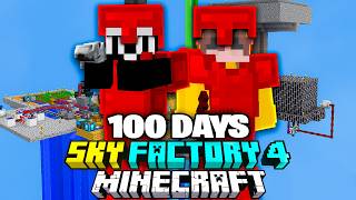 I Survived 100 Days in Minecraft SKY FACTORY 4 [upl. by Araet792]