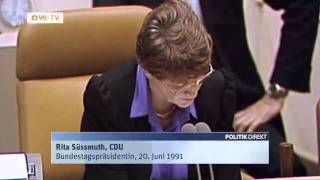 Seit 20 Jahren  Hauptstadt Berlin Bundesstadt Bonn  Politik Direkt [upl. by Begga313]