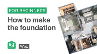 How to make the foundation  WEB platform  Planner 5D tutorial for beginners [upl. by Yssirc132]