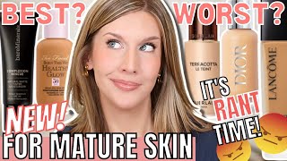 5 BEST amp WORST New Foundations for Mature Skin 2023  Foundation Roundup [upl. by Nyrual]