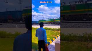 WAG9 Green Power 🚂🧑‍✈️😍  Tere pyar main marjawan train youtube shorts viral travel ytshorts [upl. by Durr]