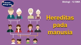 Hereditas pada manusia  Biologi kelas 12 SMA [upl. by Dudden]