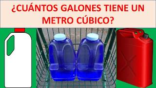 cuantos galones tiene un metro cubico [upl. by Elwood]