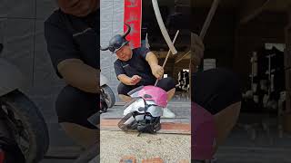 Youve never seen a strong helmet from this Chinese helmet shortvideo [upl. by Schwing210]