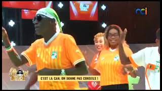 Petit Stephano Adeba Konan Anikan et Amani Djoni dans showbuzz avec la chanson AKWABA [upl. by Eissirk]