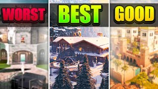 Ranking EVERY Map In R6 From WORST To BEST Deadly Omen [upl. by Ntsud395]