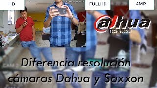 Diferencia Calidad Dahua 4MP vs 1080P y 720P [upl. by Kaufmann322]