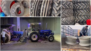 आज ट्रेक्टर के लिए टायर लेने गए । 🛞 New Tyre For Farmtrac 60  back and front tyre [upl. by Alleynad]