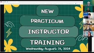 New Practicum Instructor Training [upl. by Kotz]