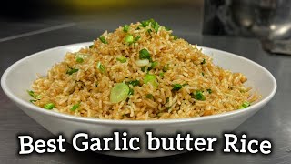 Garlic Butter Rice recipe  Garlic rice recipe restaurant style garlic rice garlicrice [upl. by Mcnamee]