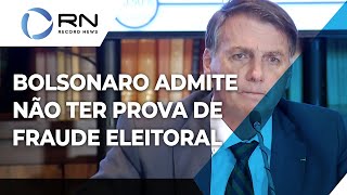 Bolsonaro não apresenta provas de fraudes eleitorais em live [upl. by Adran]