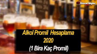 Alkol Promil Hesaplama 1 Bira Kaç Promil [upl. by Malamut]