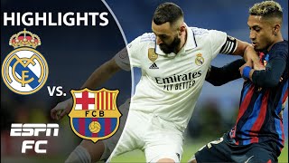 🔥 El Clasico Tensions 🔥 Real Madrid vs Barcelona  Copa Del Rey Highlights  ESPN FC [upl. by Glenna]