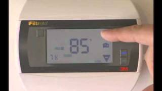 Filtrete 3M50 How to put the thermostat in manual mode [upl. by Ajad]