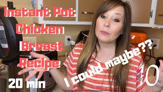 Easy Instant pot Chicken Breast Recipe  I could Maybe  Mom of 10 [upl. by Atwahs]