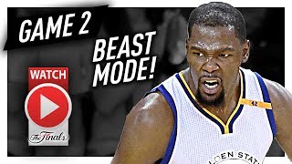 Kevin Durant Full Game 2 Highlights vs Cavaliers 2017 Finals  33 Pts 13 Reb BEAST MODE [upl. by Nnylassej]