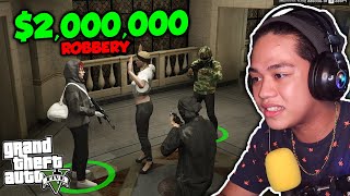 Big BANK 2000000 Robbery sa GTA 5 Billionaire City  Gta 5 Roleplay [upl. by Yanarp809]