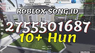 10 Hun Roblox Song IDsCodes [upl. by Dranik]