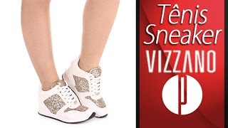 Tênis Sneaker Feminino Vizzano  6100191903 [upl. by Ramed]