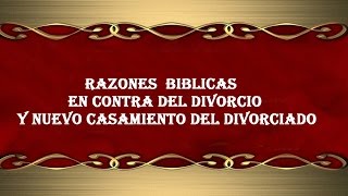 DIVORCIO Y NUEVO CASAMIENTO BOSQUEJO HABLADO [upl. by Anyd335]