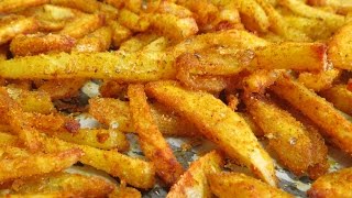 Batatas fritas sem óleo com ervas aromáticas e especiarias [upl. by Lewison]